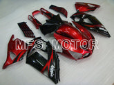 Kawasaki NINJA ZX14R 2006-2011 Injection ABS Fairing - Factory Style - Black Red wine color - MFS4161